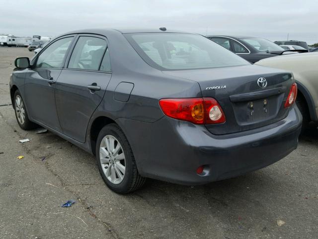 1NXBU4EE0AZ178120 - 2010 TOYOTA COROLLA BA GRAY photo 3