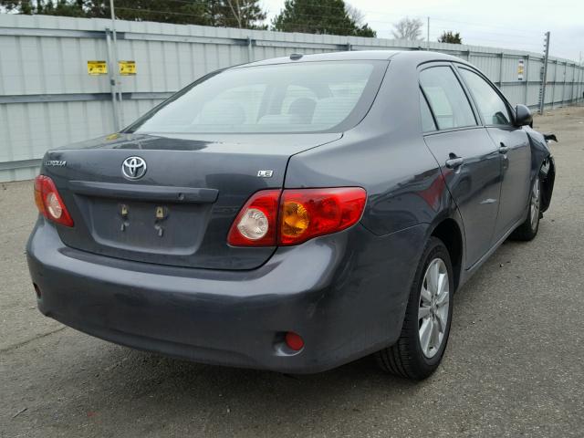 1NXBU4EE0AZ178120 - 2010 TOYOTA COROLLA BA GRAY photo 4