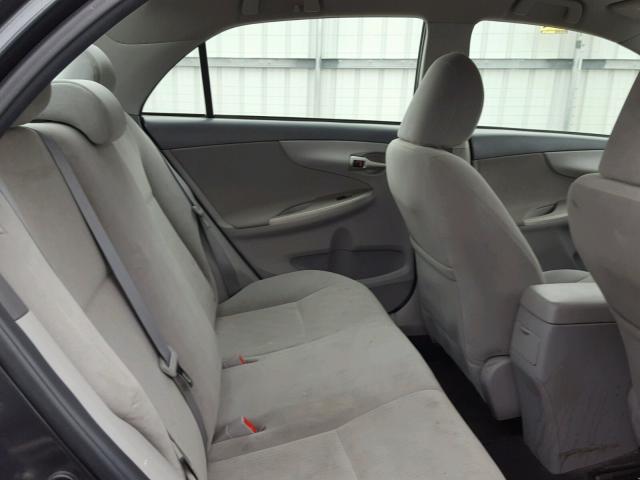 1NXBU4EE0AZ178120 - 2010 TOYOTA COROLLA BA GRAY photo 6