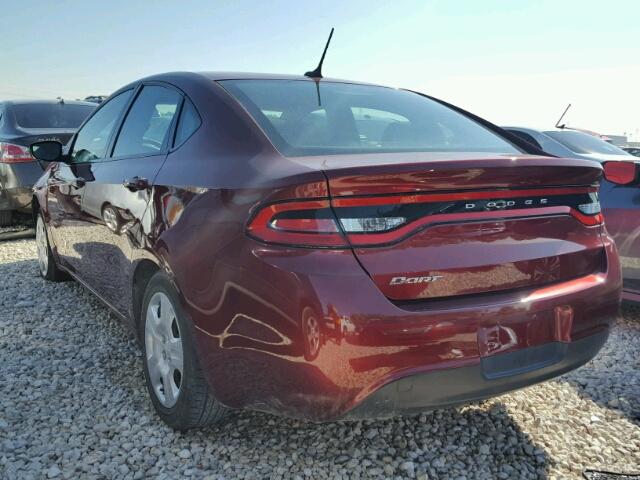 1C3CDFAA3FD237339 - 2015 DODGE DART SE RED photo 3