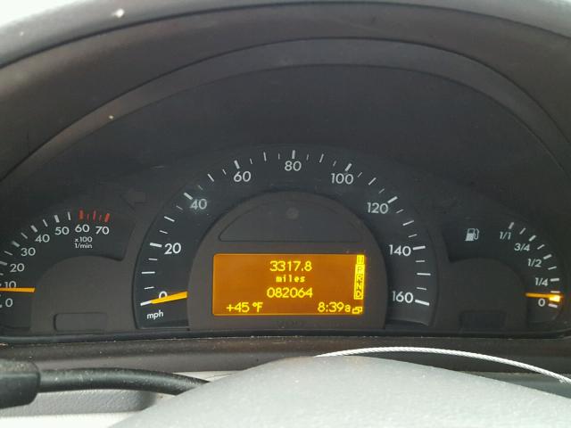 WDBRF64J92F224765 - 2002 MERCEDES-BENZ C 320 BURGUNDY photo 8