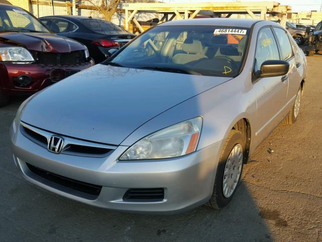 1HGCM55146A137365 - 2006 HONDA ACCORD VAL SILVER photo 2