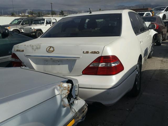 JTHBN36F940156100 - 2004 LEXUS LS 430 WHITE photo 4