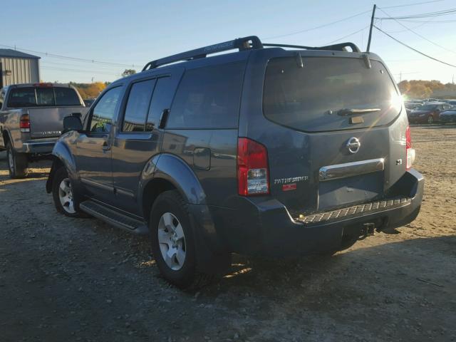 5N1AR18W06C618169 - 2006 NISSAN PATHFINDER CHARCOAL photo 3