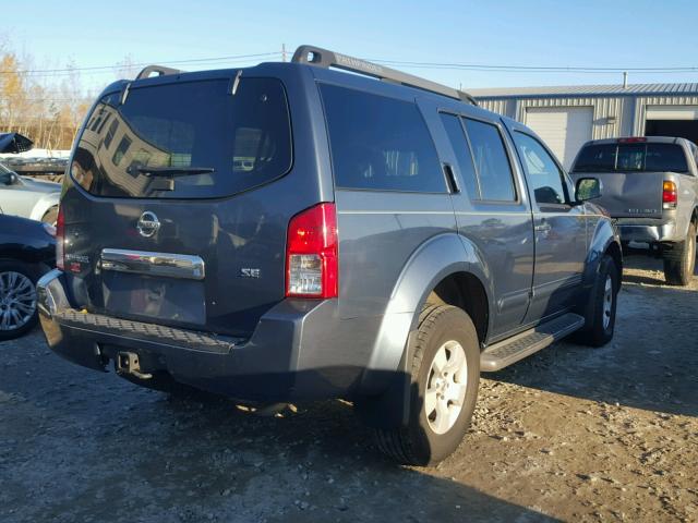 5N1AR18W06C618169 - 2006 NISSAN PATHFINDER CHARCOAL photo 4