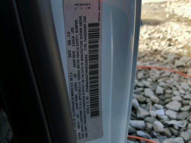 3VWRW3AG7AM032846 - 2010 VOLKSWAGEN NEW BEETLE 蓝色 照片 10