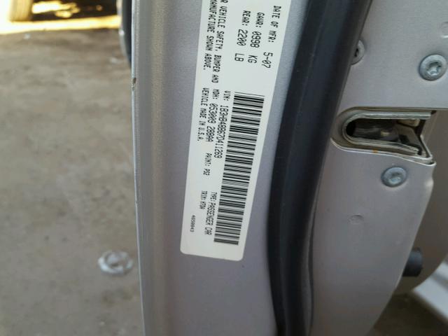 1B3HB48B67D411269 - 2007 DODGE CALIBER SX SILVER photo 10