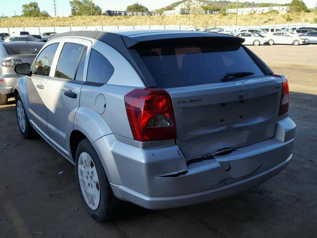 1B3HB48B67D411269 - 2007 DODGE CALIBER SX SILVER photo 3