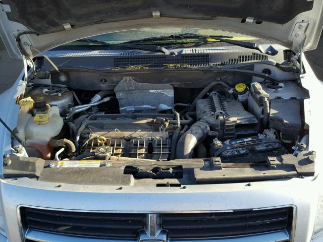 1B3HB48B67D411269 - 2007 DODGE CALIBER SX SILVER photo 7