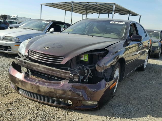 JTHBA30GX40003058 - 2004 LEXUS ES 330 MAROON photo 2