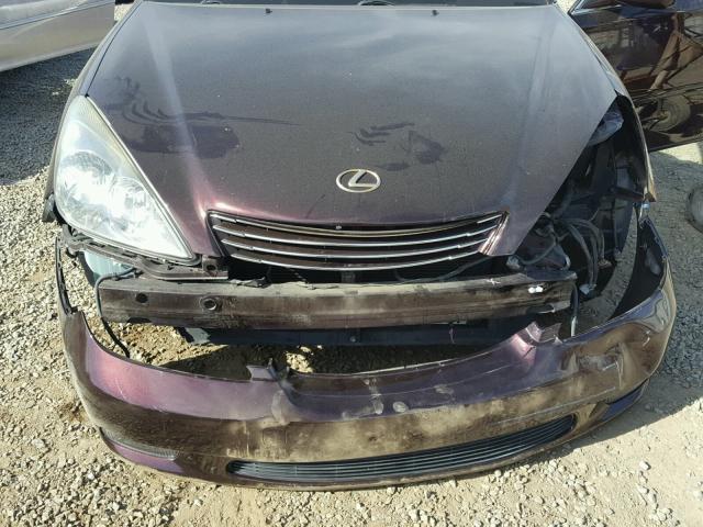 JTHBA30GX40003058 - 2004 LEXUS ES 330 MAROON photo 7