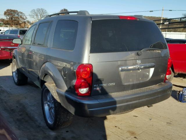 1D4HD48216F178867 - 2006 DODGE DURANGO SL GRAY photo 3