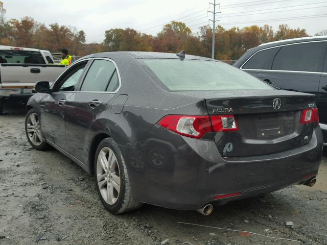 JH4CU4F67AC002332 - 2010 ACURA TSX GRAY photo 3