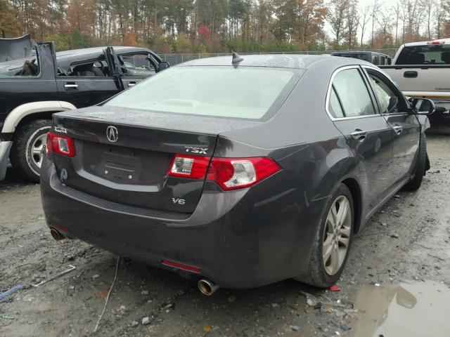 JH4CU4F67AC002332 - 2010 ACURA TSX GRAY photo 4