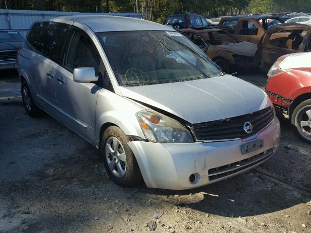 5N1BV28U98N110018 - 2008 NISSAN QUEST S SILVER photo 1