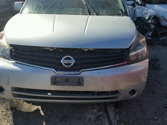 5N1BV28U98N110018 - 2008 NISSAN QUEST S SILVER photo 9