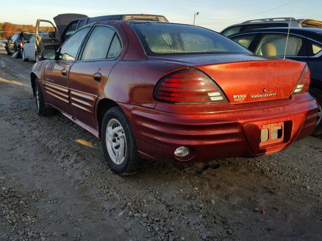 1G2NE52T6YM727261 - 2000 PONTIAC GRAND AM S 红色 照片 3