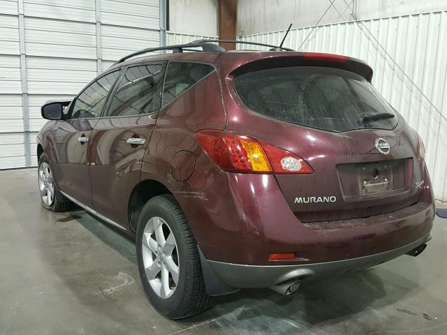 JN8AZ1MW6AW127448 - 2010 NISSAN MURANO S MAROON photo 3