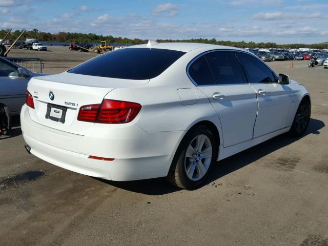 WBAXH5C54DD108791 - 2013 BMW 528 XI WHITE photo 4