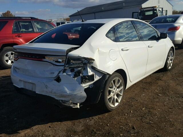 1C3CDFBA7DD289083 - 2013 DODGE DART SXT WHITE photo 4