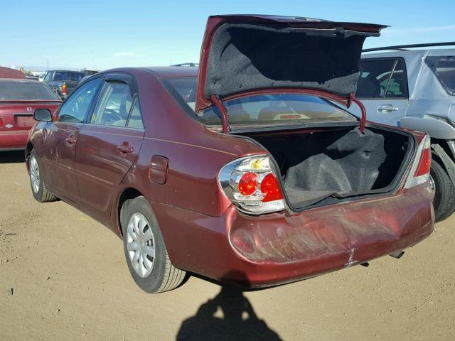 4T1BE32K56U131108 - 2006 TOYOTA CAMRY LE RED photo 3