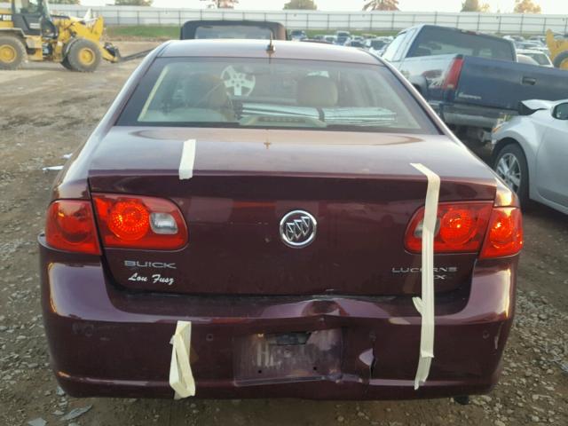 1G4HD57236U252088 - 2006 BUICK LUCERNE CX RED photo 9