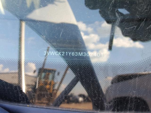 3VWCK21Y63M302401 - 2003 VOLKSWAGEN NEW BEETLE 银色 照片 10