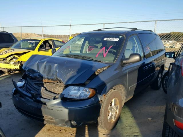 2D4GP44L06R792125 - 2006 DODGE GRAND CARA TURQUOISE photo 2