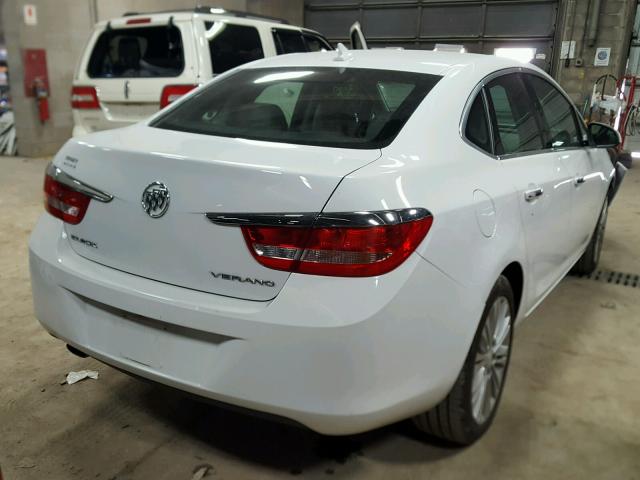 1G4PP5SKXE4180976 - 2014 BUICK VERANO WHITE photo 4