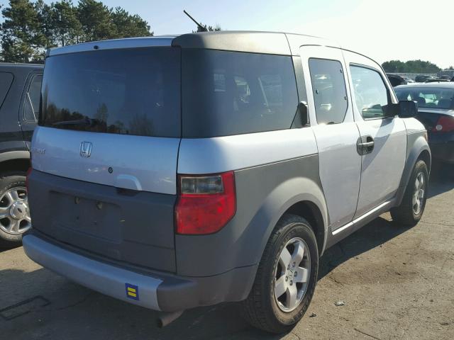 5J6YH28514L005181 - 2004 HONDA ELEMENT EX SILVER photo 4