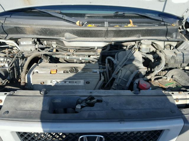 5J6YH28514L005181 - 2004 HONDA ELEMENT EX SILVER photo 7