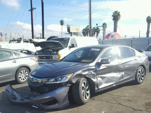 1HGCR2F72HA116293 - 2017 HONDA ACCORD EX GRAY photo 2