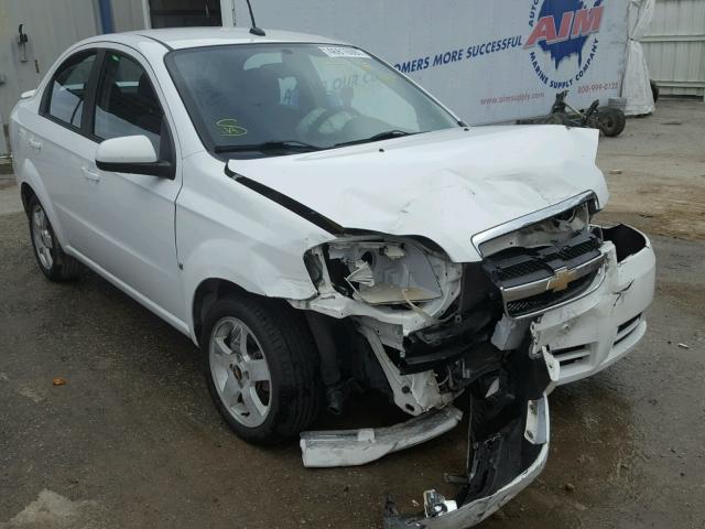 KL1TD56E09B333972 - 2009 CHEVROLET AVEO LS WHITE photo 1