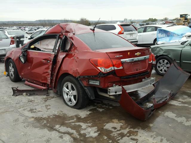 1G1PC5SB4E7454907 - 2014 CHEVROLET CRUZE LT RED photo 3