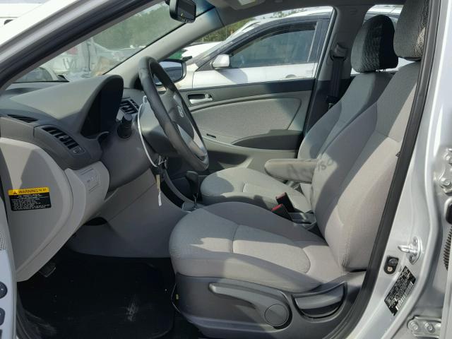 KMHCT4AE9CU188368 - 2012 HYUNDAI ACCENT GLS SILVER photo 5