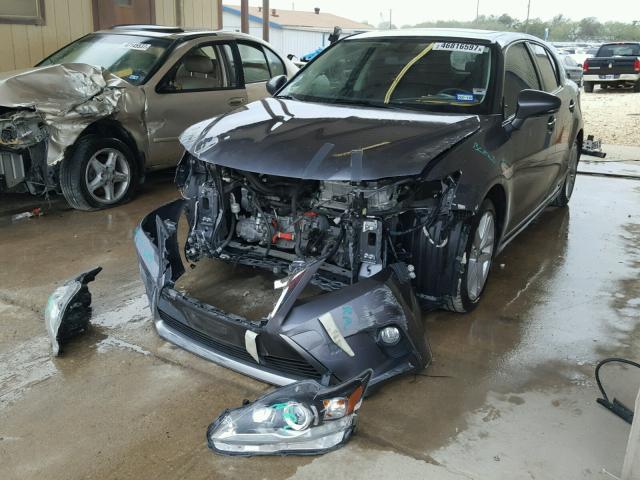 JTHKD5BH6F2215391 - 2015 LEXUS CT 200 GRAY photo 2