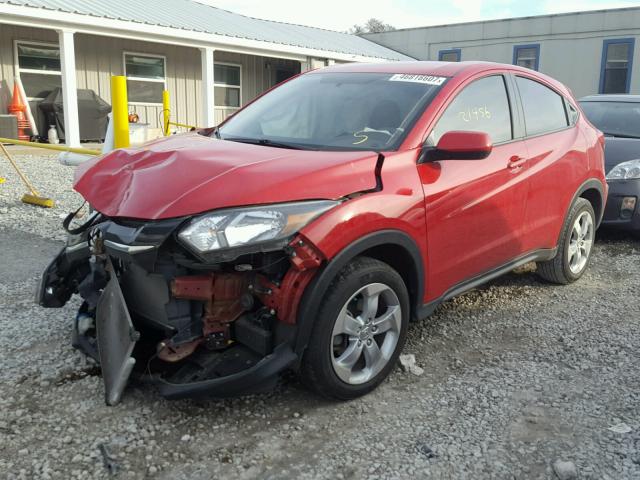 3CZRU5H39GM717795 - 2016 HONDA HR-V LX RED photo 2