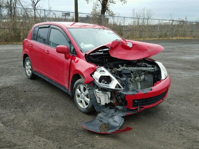 3N1BC13E68L396448 - 2008 NISSAN VERSA S RED photo 1