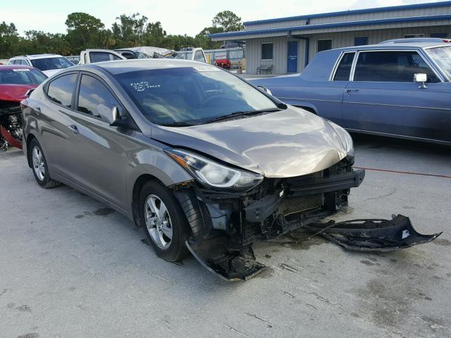 5NPDH4AE2EH546241 - 2014 HYUNDAI ELANTRA SE TAN photo 1