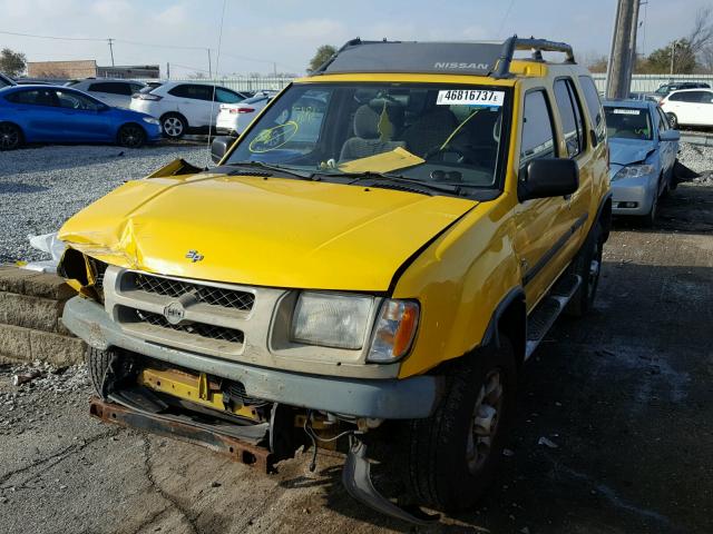 5N1ED28Y9YC529694 - 2000 NISSAN XTERRA XE YELLOW photo 2