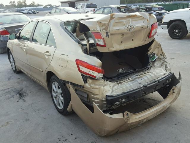 4T1BK3EK5BU127901 - 2011 TOYOTA CAMRY SE GOLD photo 3