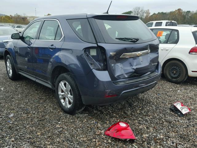 2GNALBEK5D6351976 - 2013 CHEVROLET EQUINOX LS BLUE photo 3