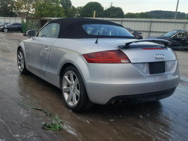 TRULF38J691005372 - 2009 AUDI TT SILVER photo 3