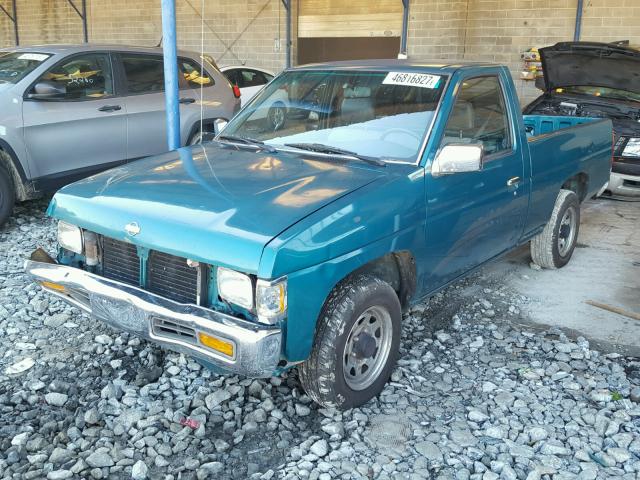 1N6SD11SXSC453723 - 1995 NISSAN TRUCK E/XE GREEN photo 2