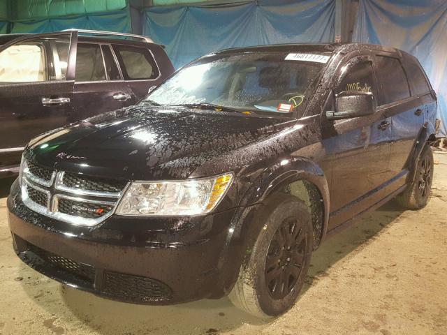 3C4PDCAB1ET219841 - 2014 DODGE JOURNEY SE BLACK photo 2