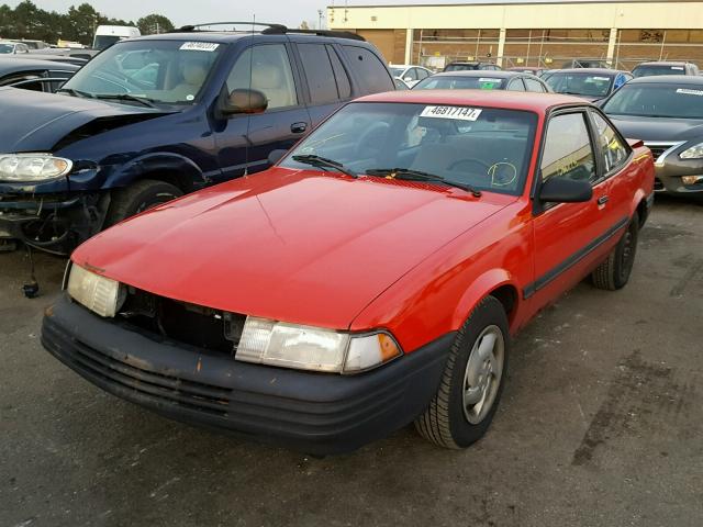 1G1JC1446N7238151 - 1992 CHEVROLET CAVALIER V RED photo 2