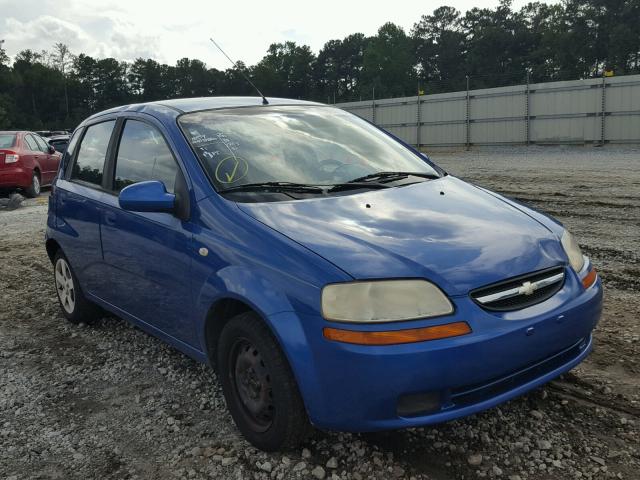 KL1TD62685B369312 - 2005 CHEVROLET AVEO BASE Niebieski zdjęcie 1