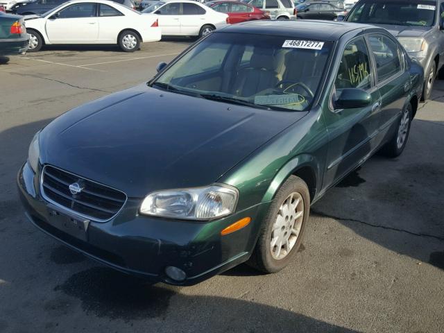 JN1CA31D2YT501529 - 2000 NISSAN MAXIMA GLE GREEN photo 2