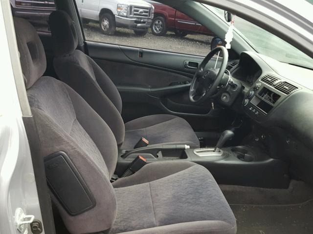 1HGEM22551L054216 - 2001 HONDA CIVIC SILVER photo 5