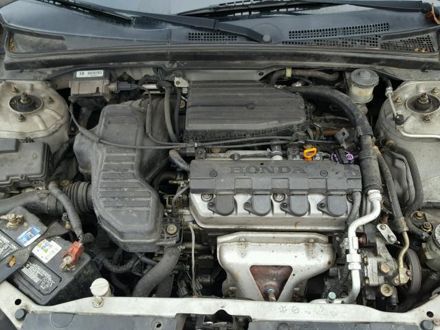 1HGEM22551L054216 - 2001 HONDA CIVIC SILVER photo 7